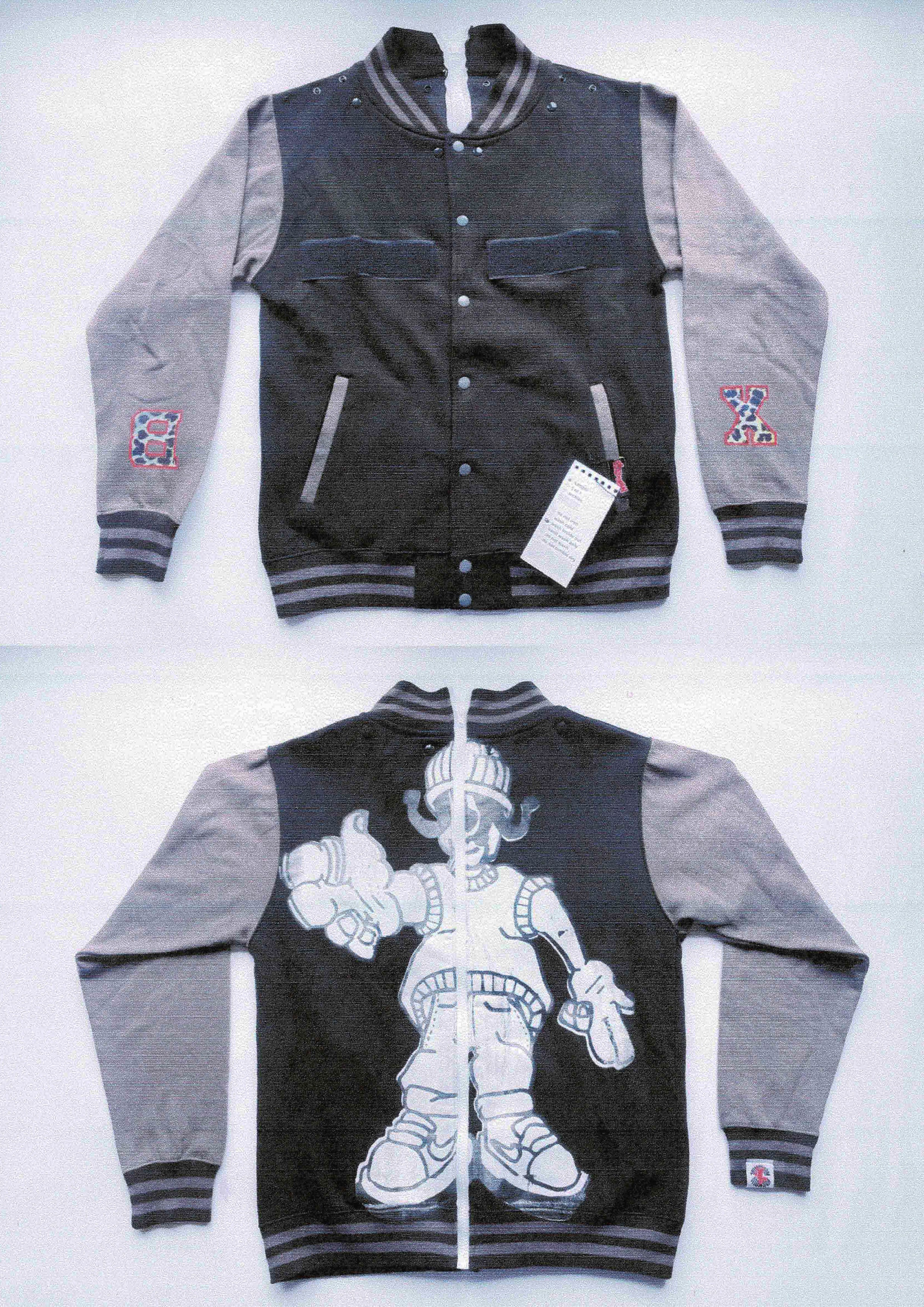 Black Varsity hoodie SAMPLE