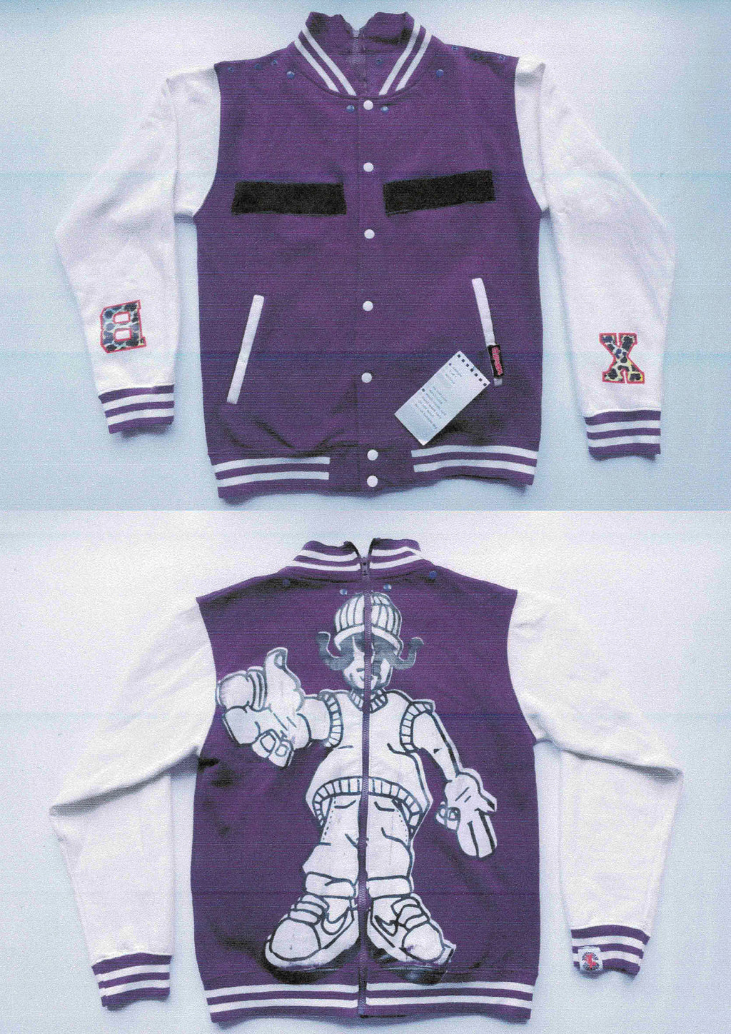 Purple Varsity hoodie SAMPLE
