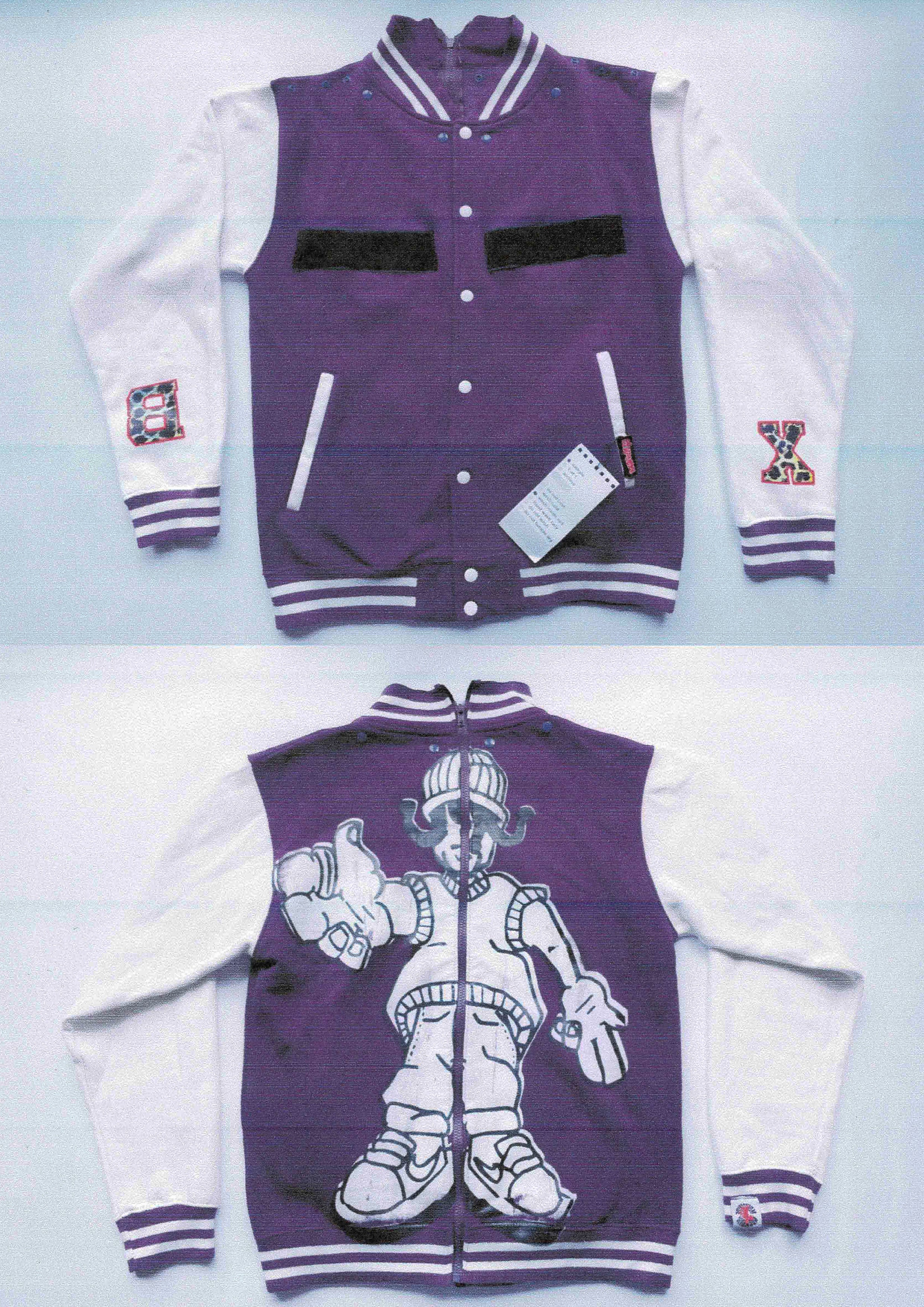 Purple Varsity hoodie SAMPLE