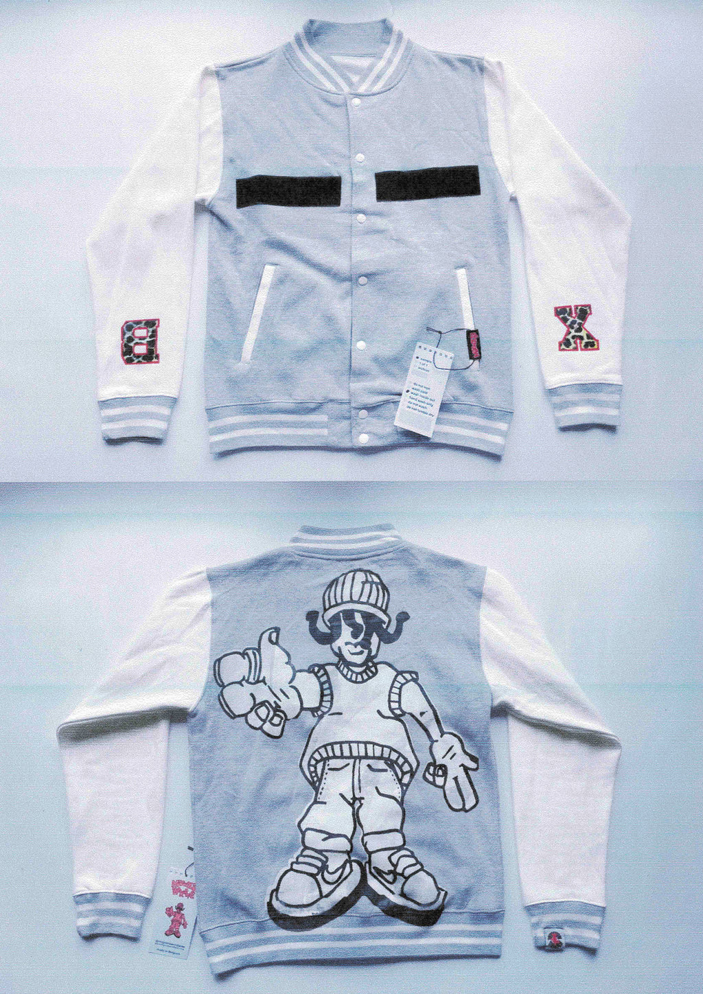 Grey Varsity hoodie SAMPLE