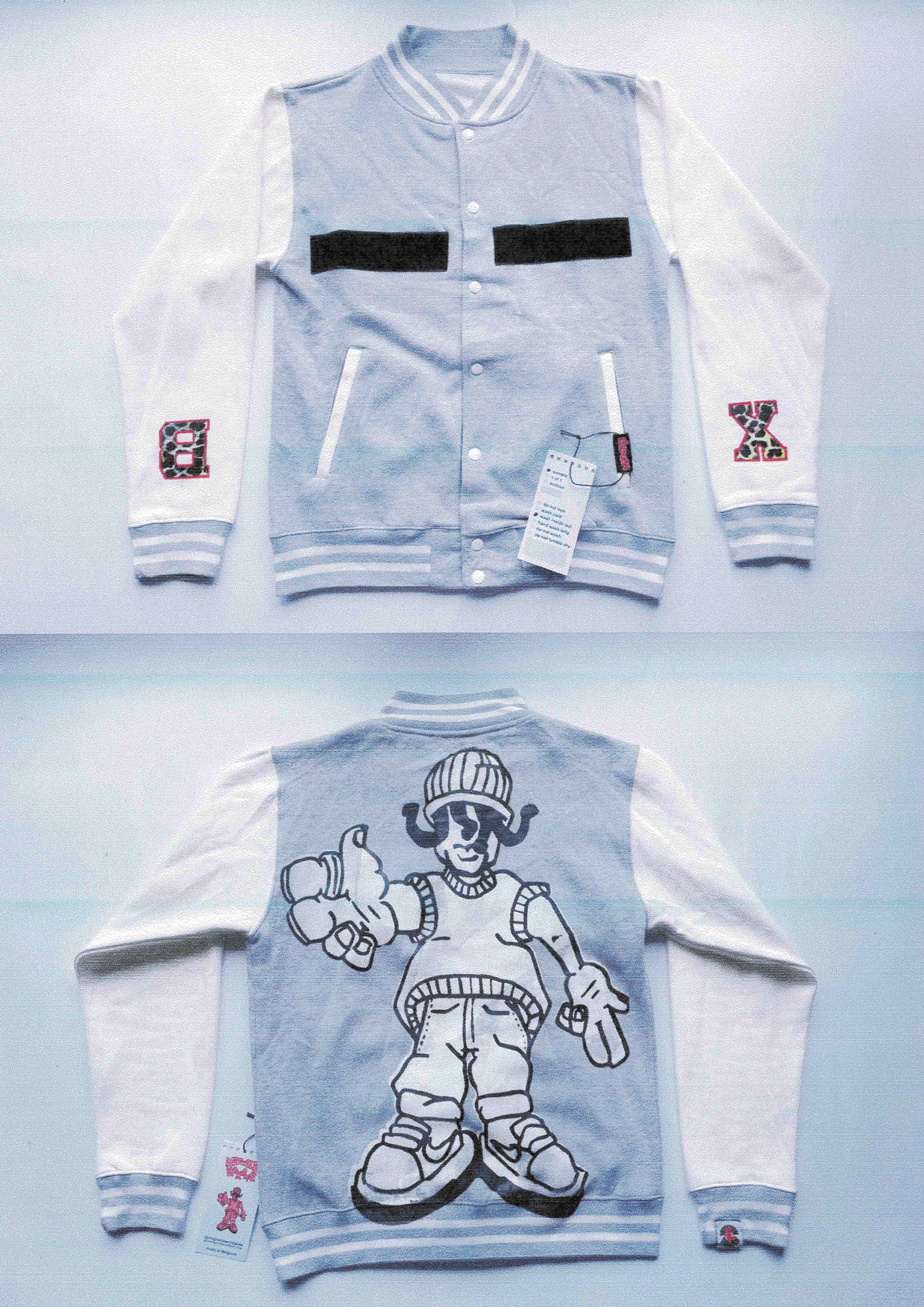 Grey Varsity hoodie SAMPLE
