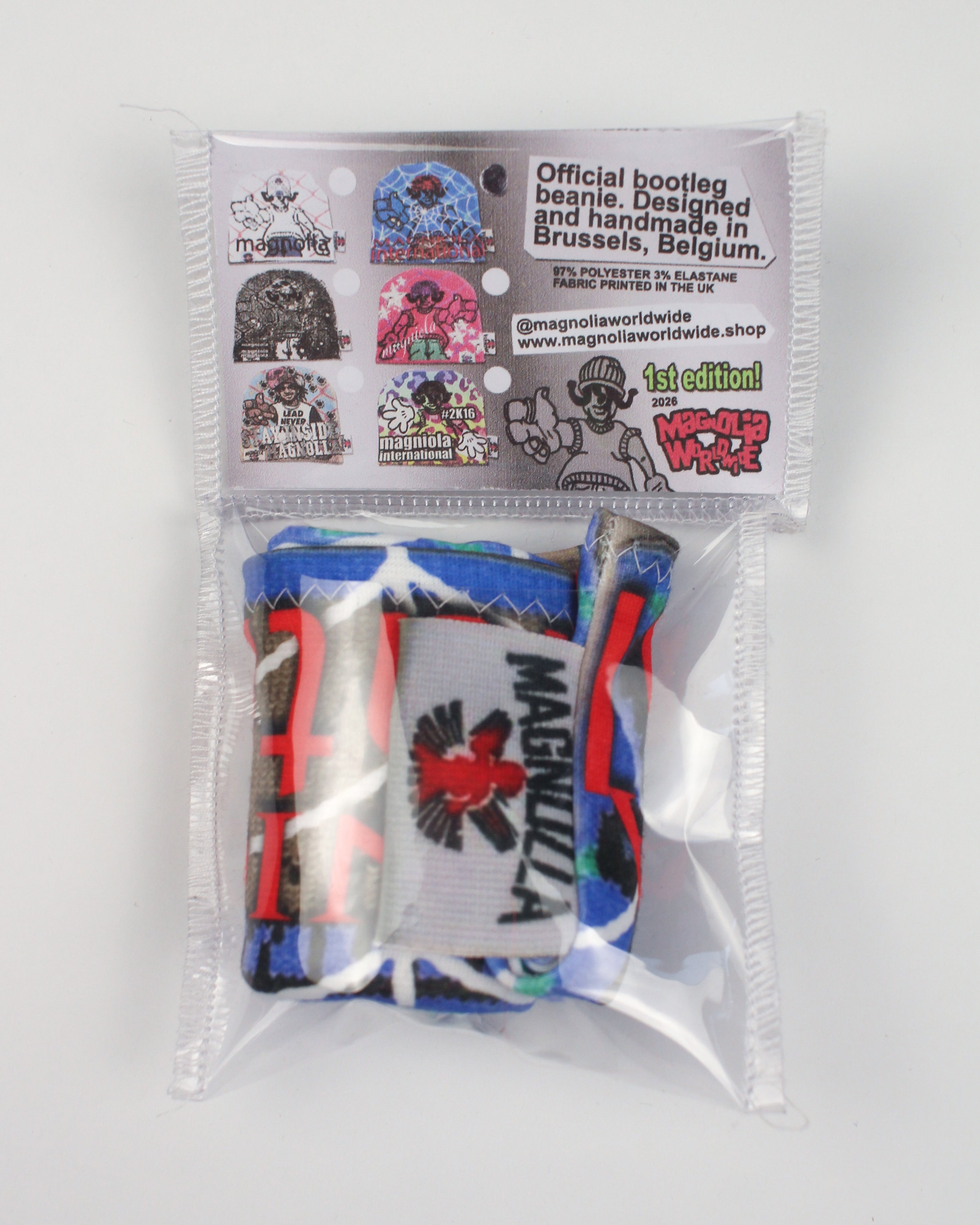 Fake Ahh Beanie - blue spider