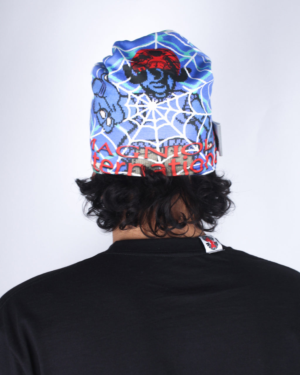 Fake Ahh Beanie - blue spider