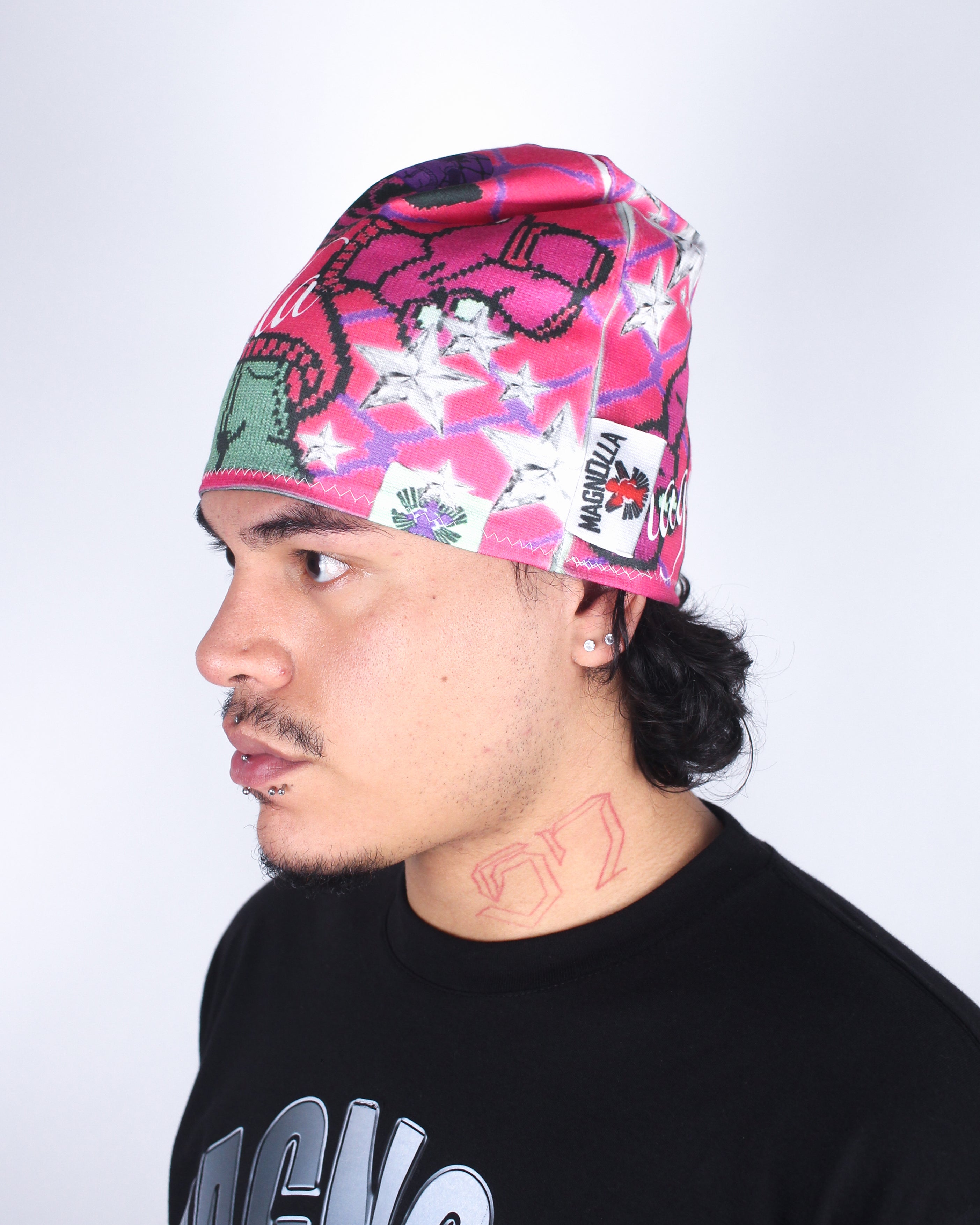 Fake Ahh Beanie - pink star