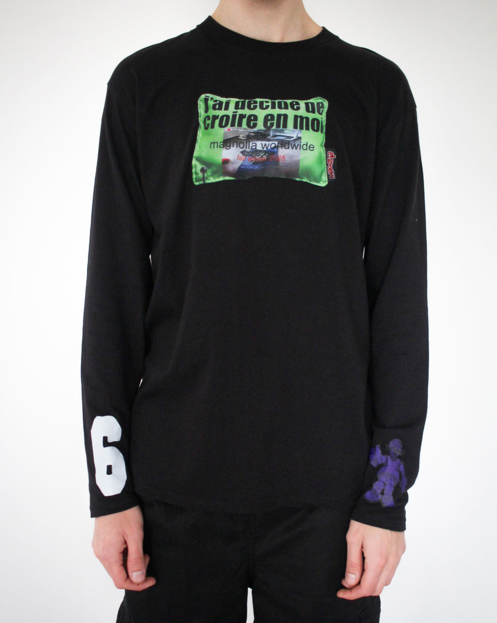 SAMPLE - "j'ai décidé de croire en moi" black longsleeve teeshirt