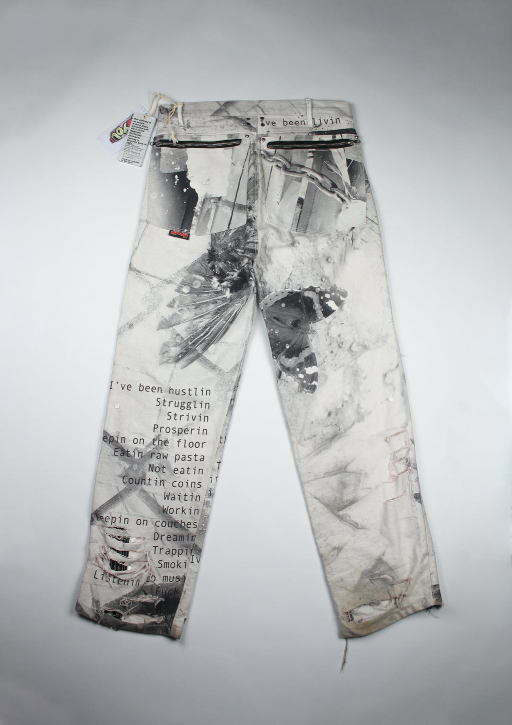 RUNWAY PIECE - "I've been livin" denim pants