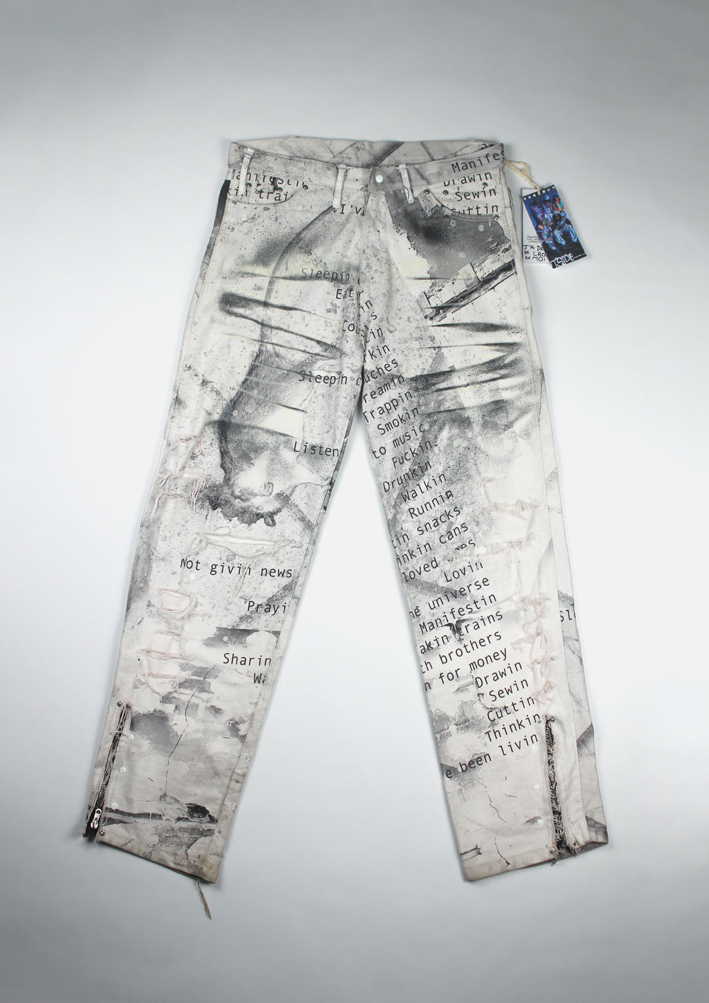RUNWAY PIECE - "I've been livin" denim pants