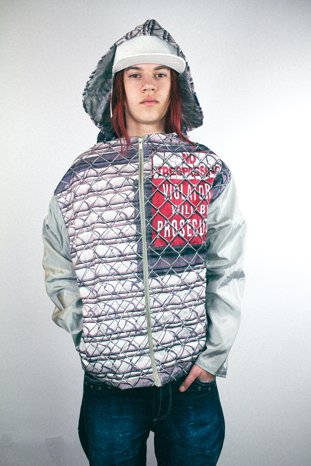 RUNWAY PIECE - Grillage jacket