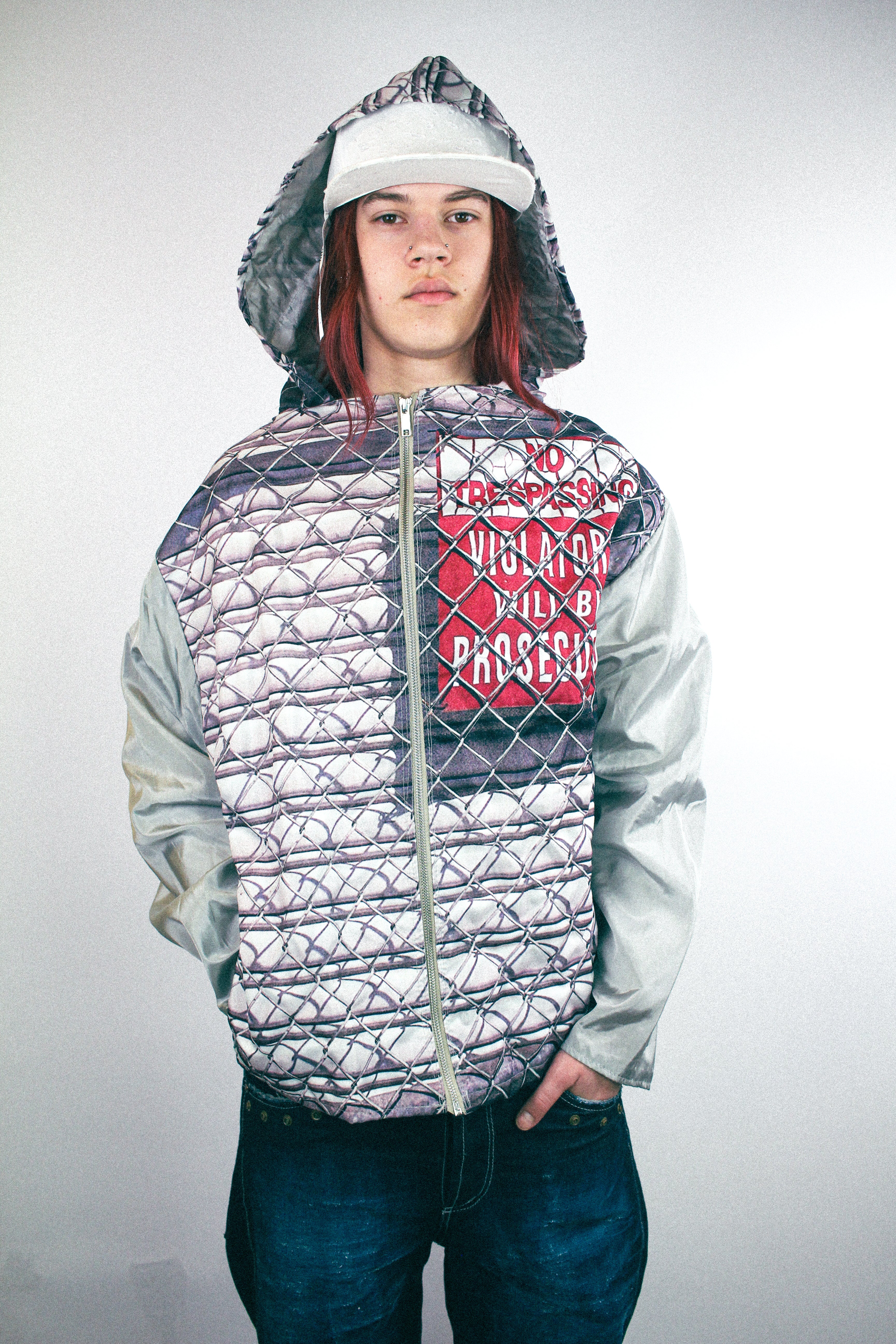 RUNWAY PIECE - Grillage jacket