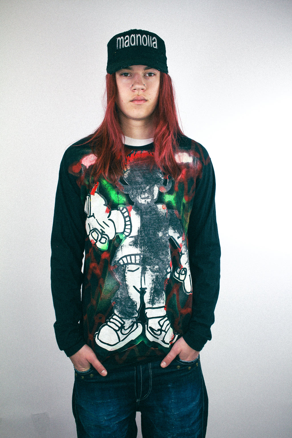 RUNWAY PIECE - Black longsleeve teeshirt