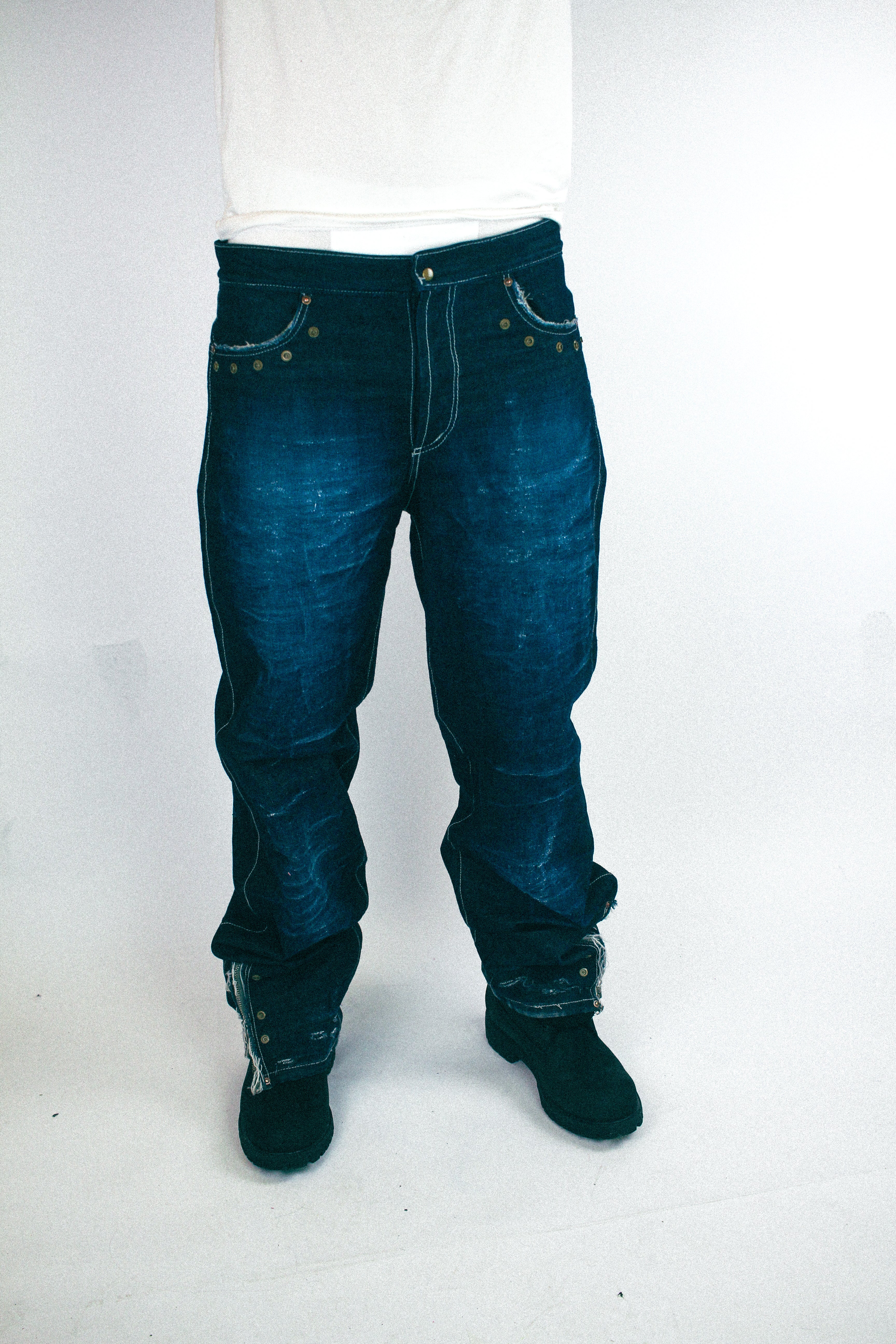 RUNWAY PIECE - Blue denim pants