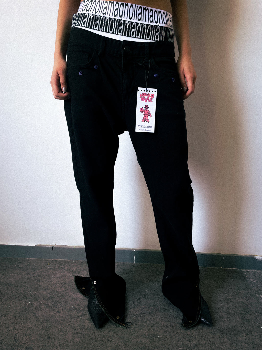 "denim rework" pants