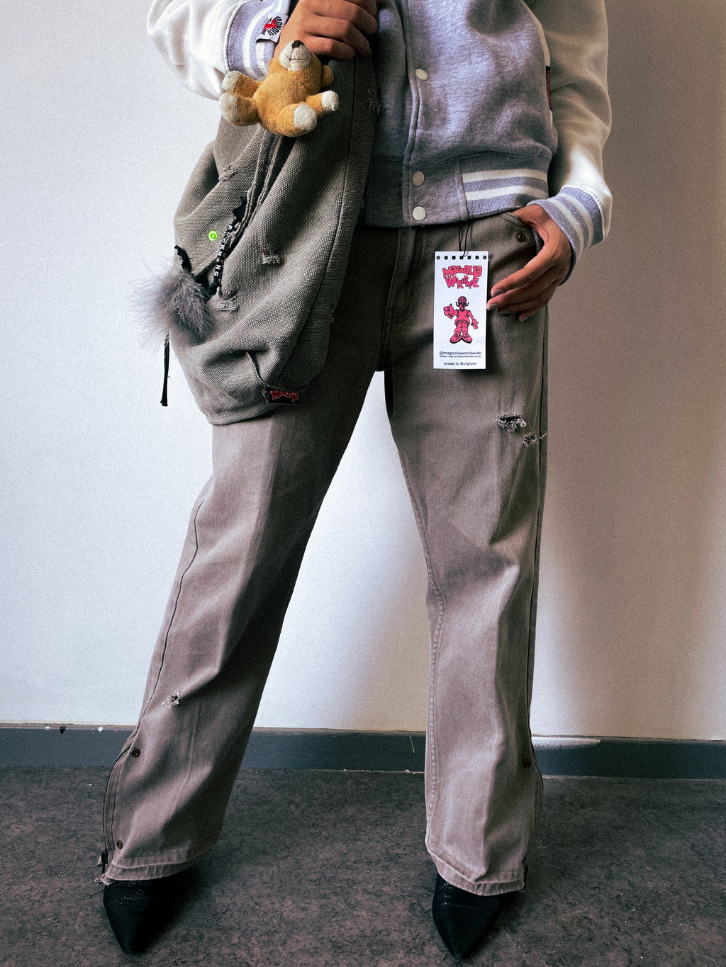 "denim rework" pants