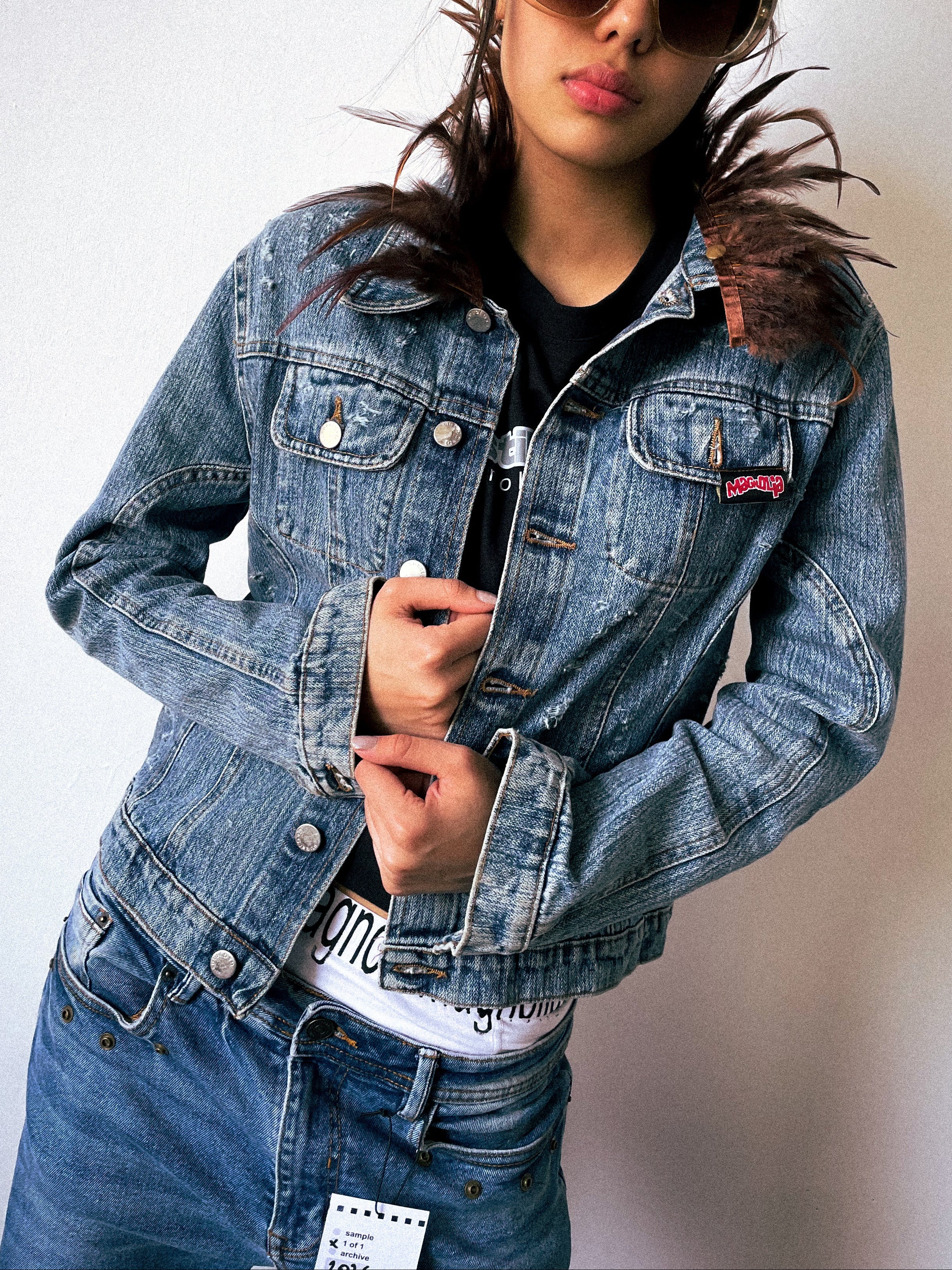 "denim rework" jacket