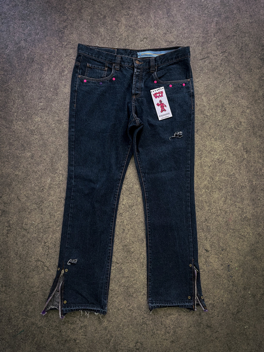 "denim rework" pants