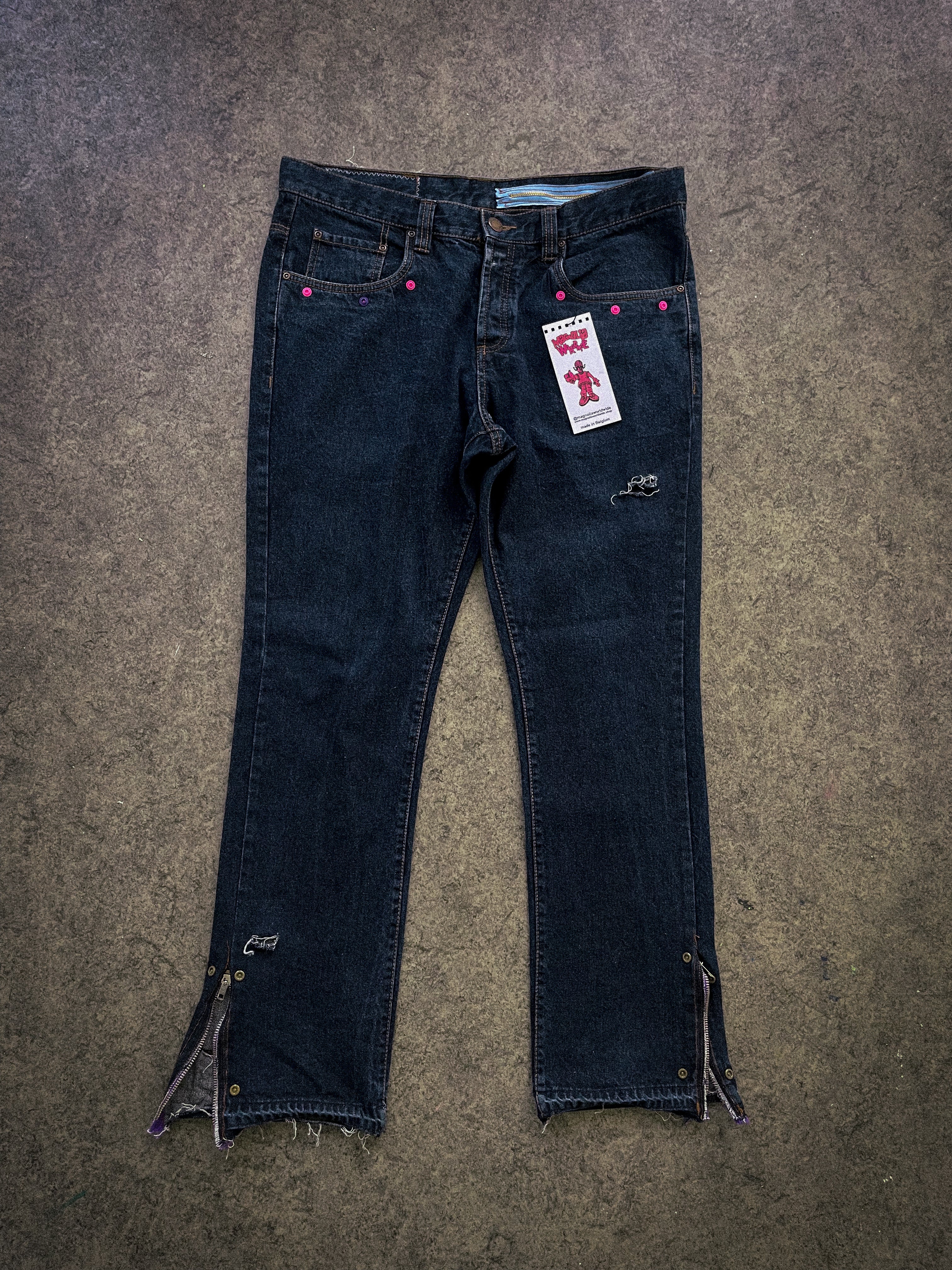 "denim rework" pants
