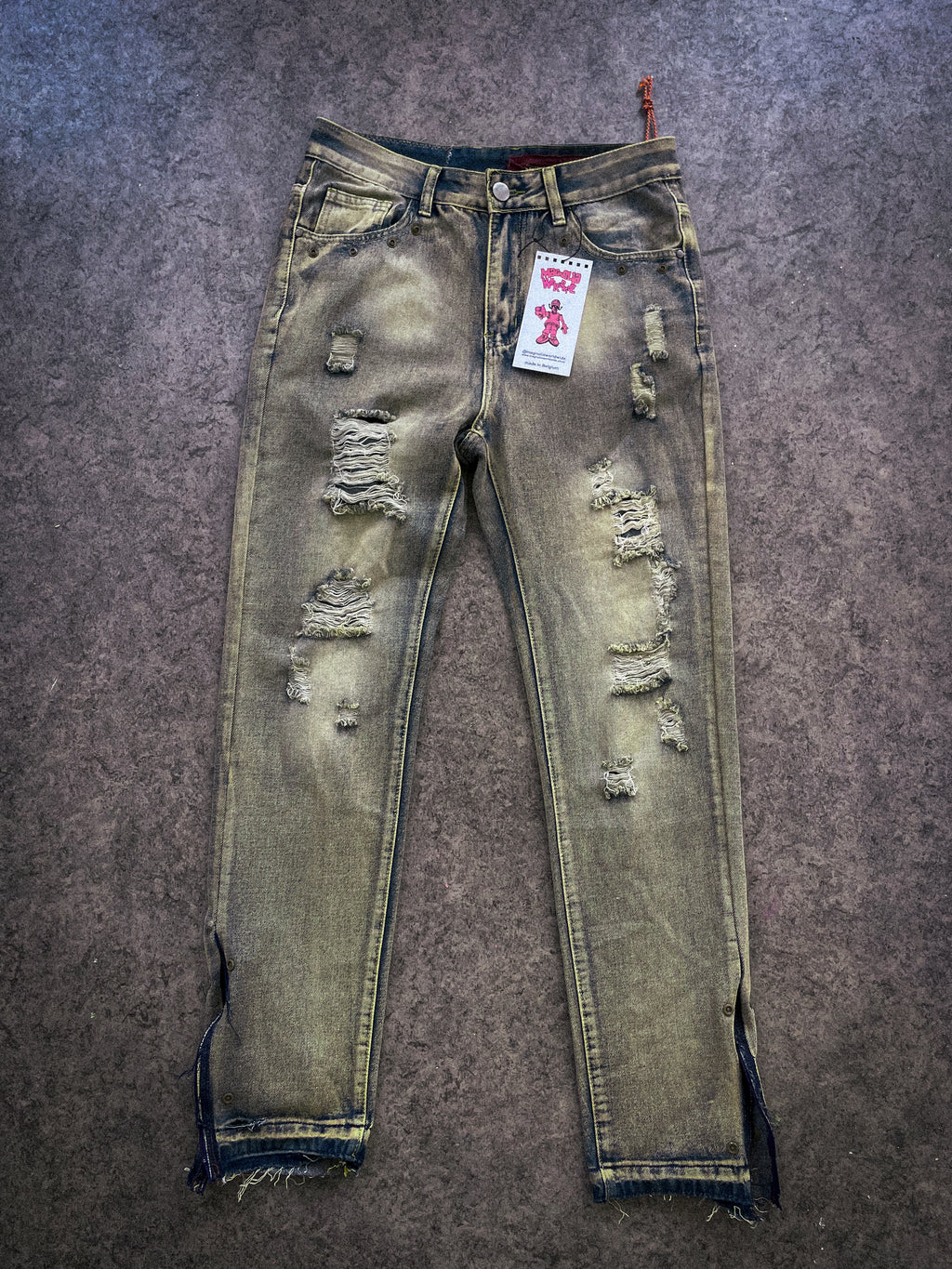 "denim rework" pants
