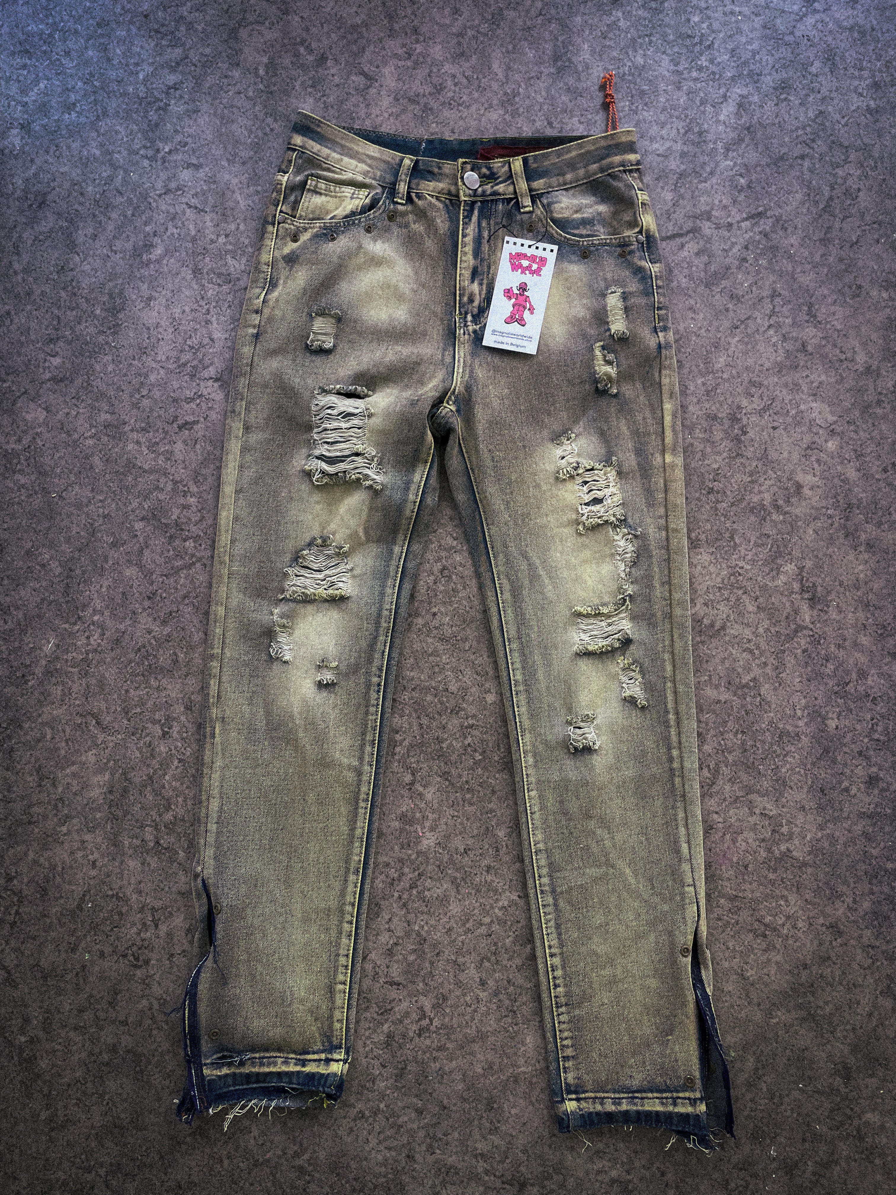 "denim rework" pants