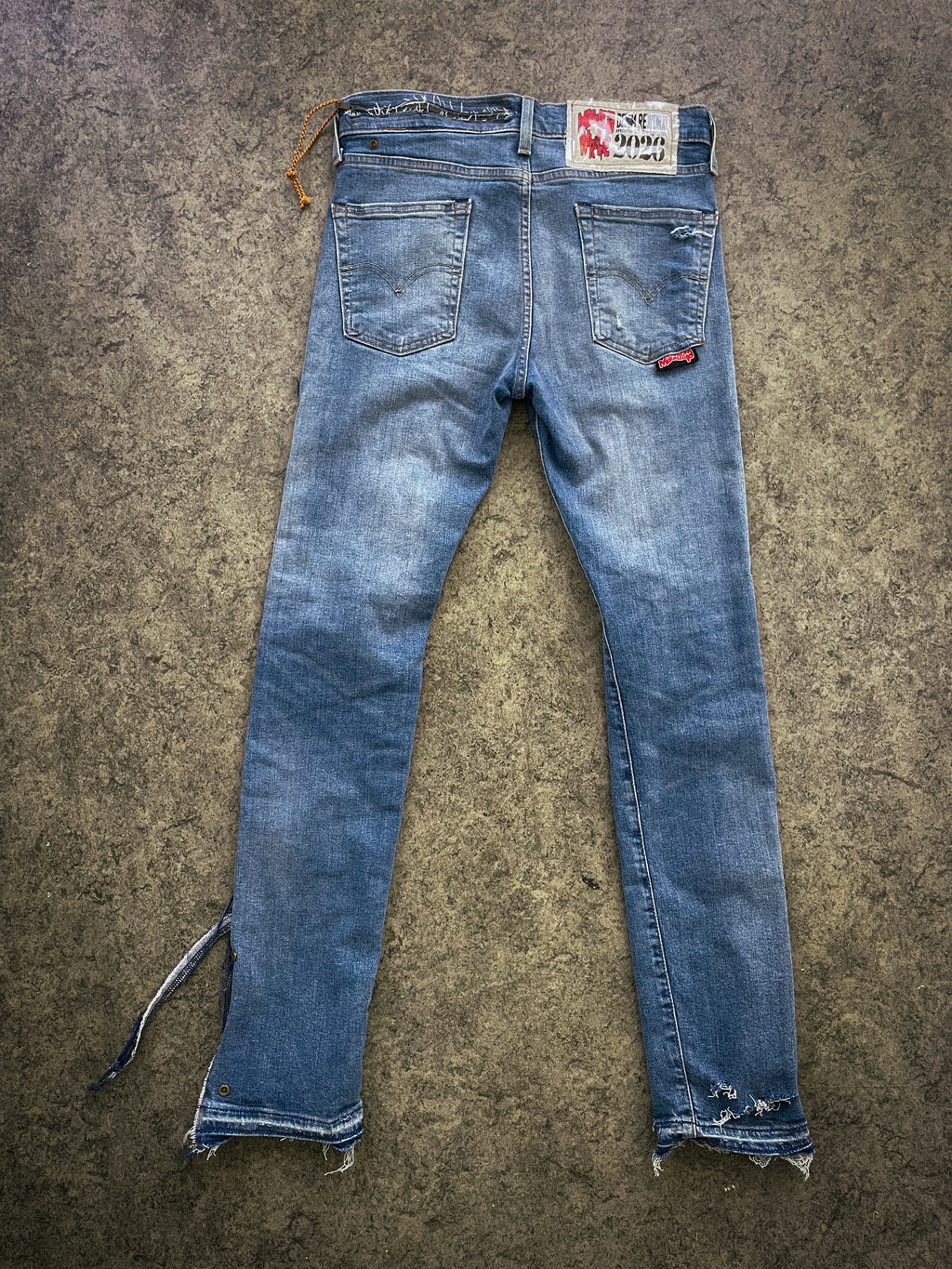 "denim rework" pants