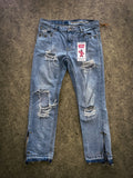 "denim rework" pants