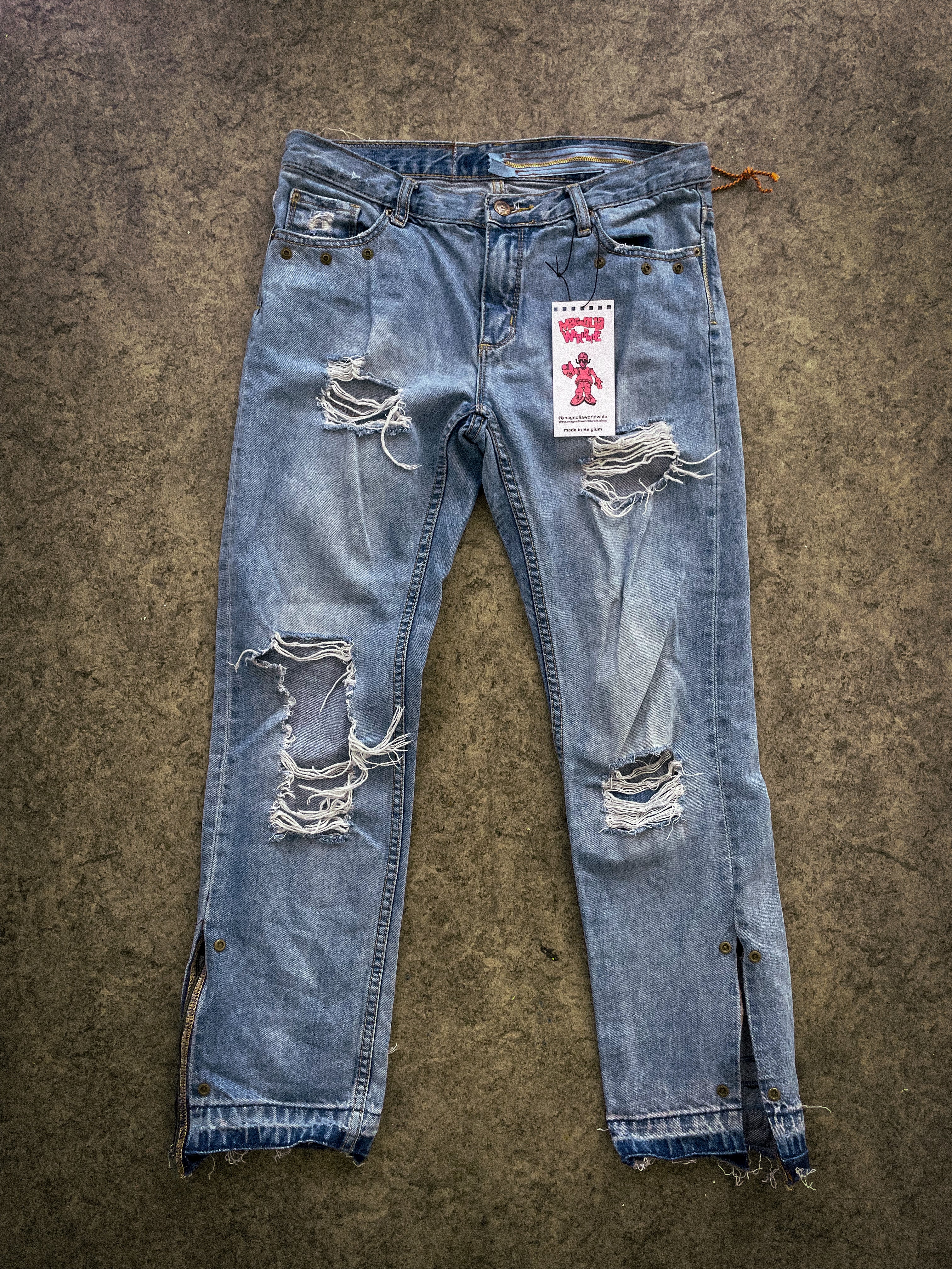 "denim rework" pants