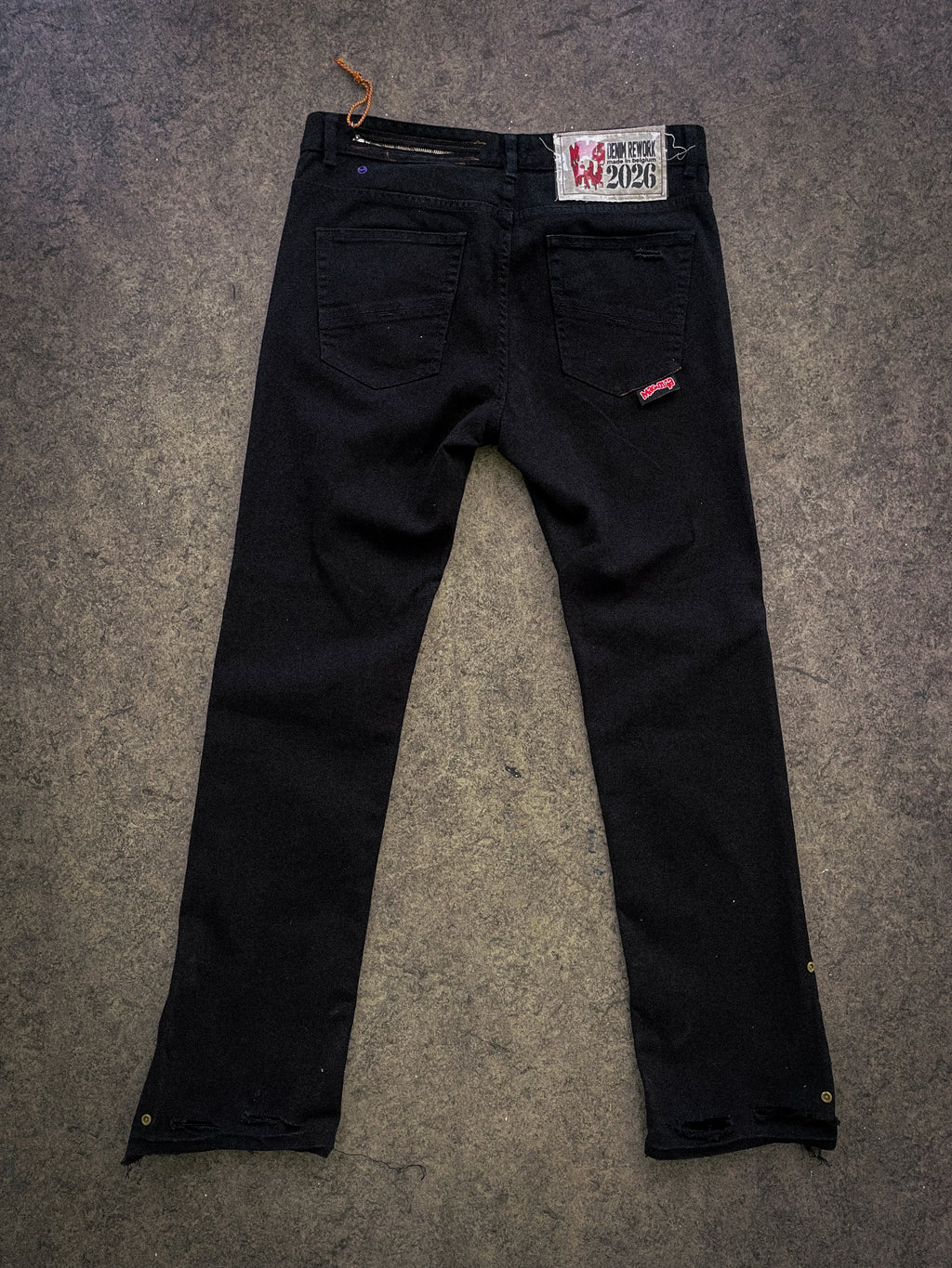 "denim rework" pants