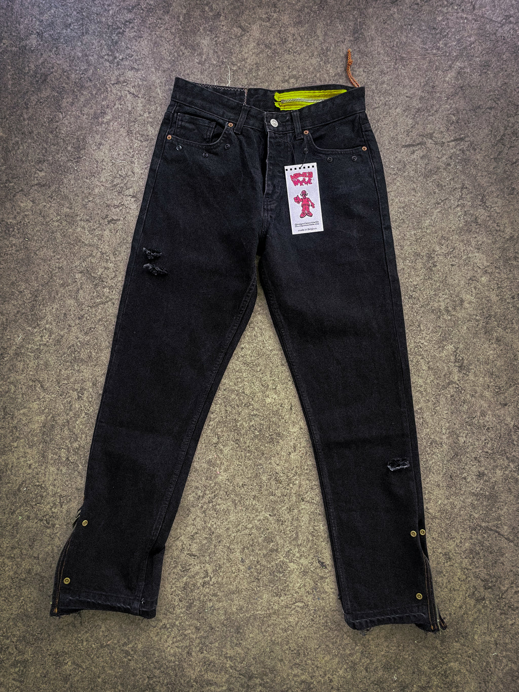 "denim rework" pants