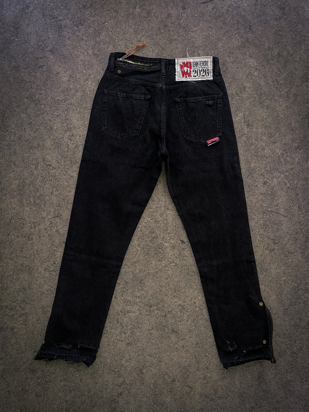 "denim rework" pants