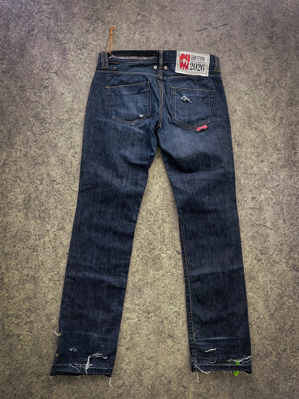 "denim rework" pants