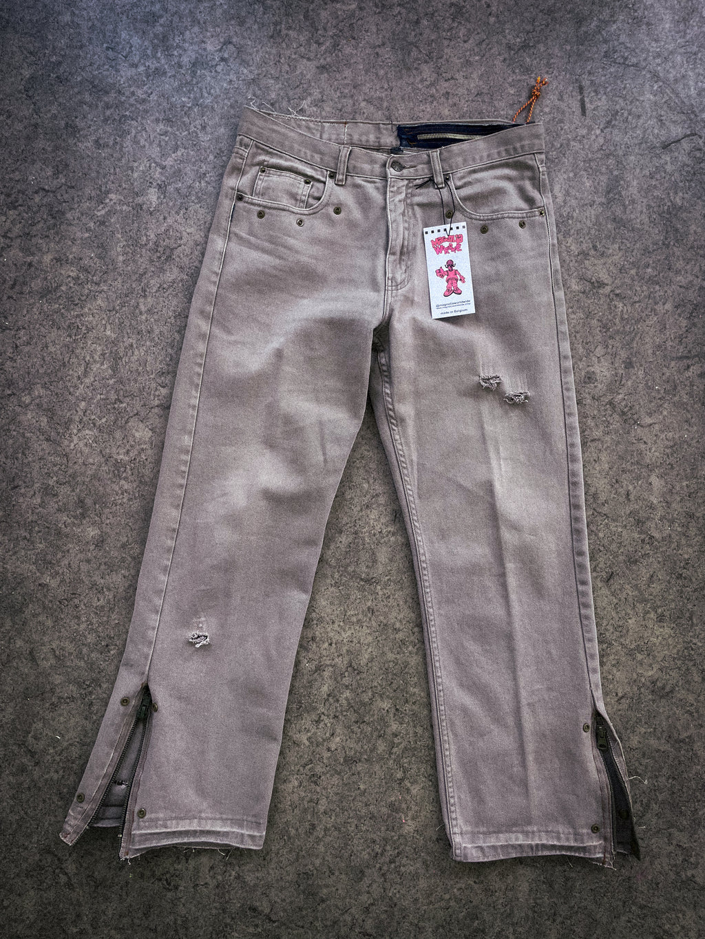 "denim rework" pants