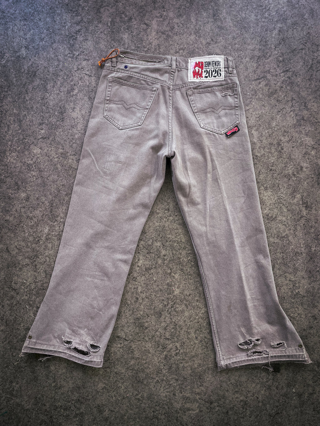 "denim rework" pants