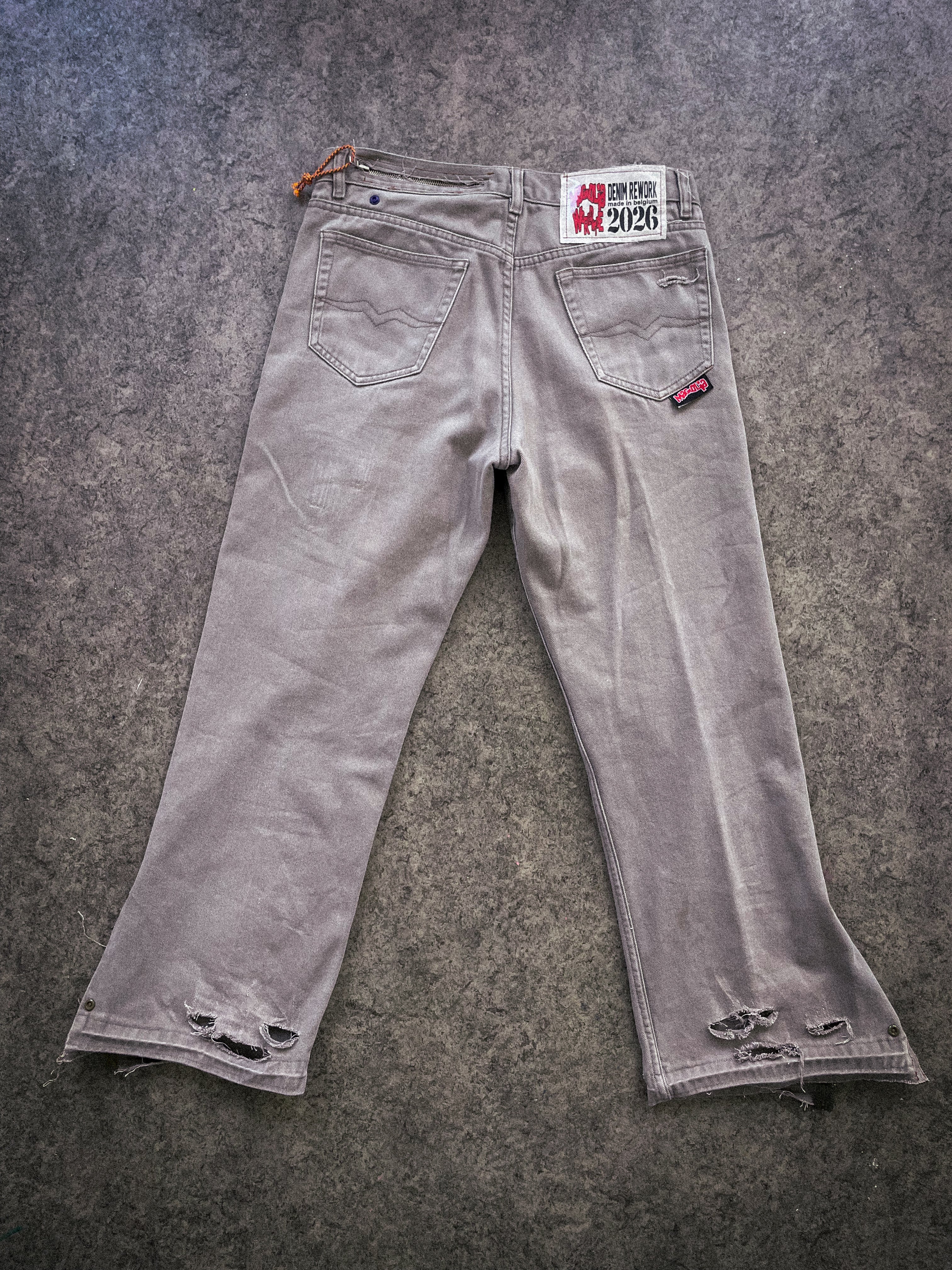 "denim rework" pants