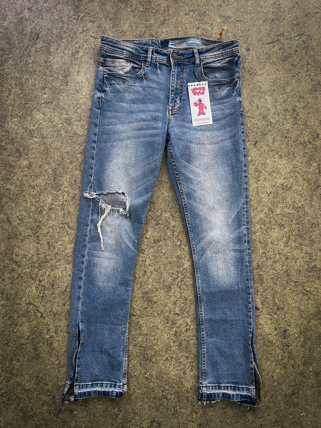 "denim rework" pants