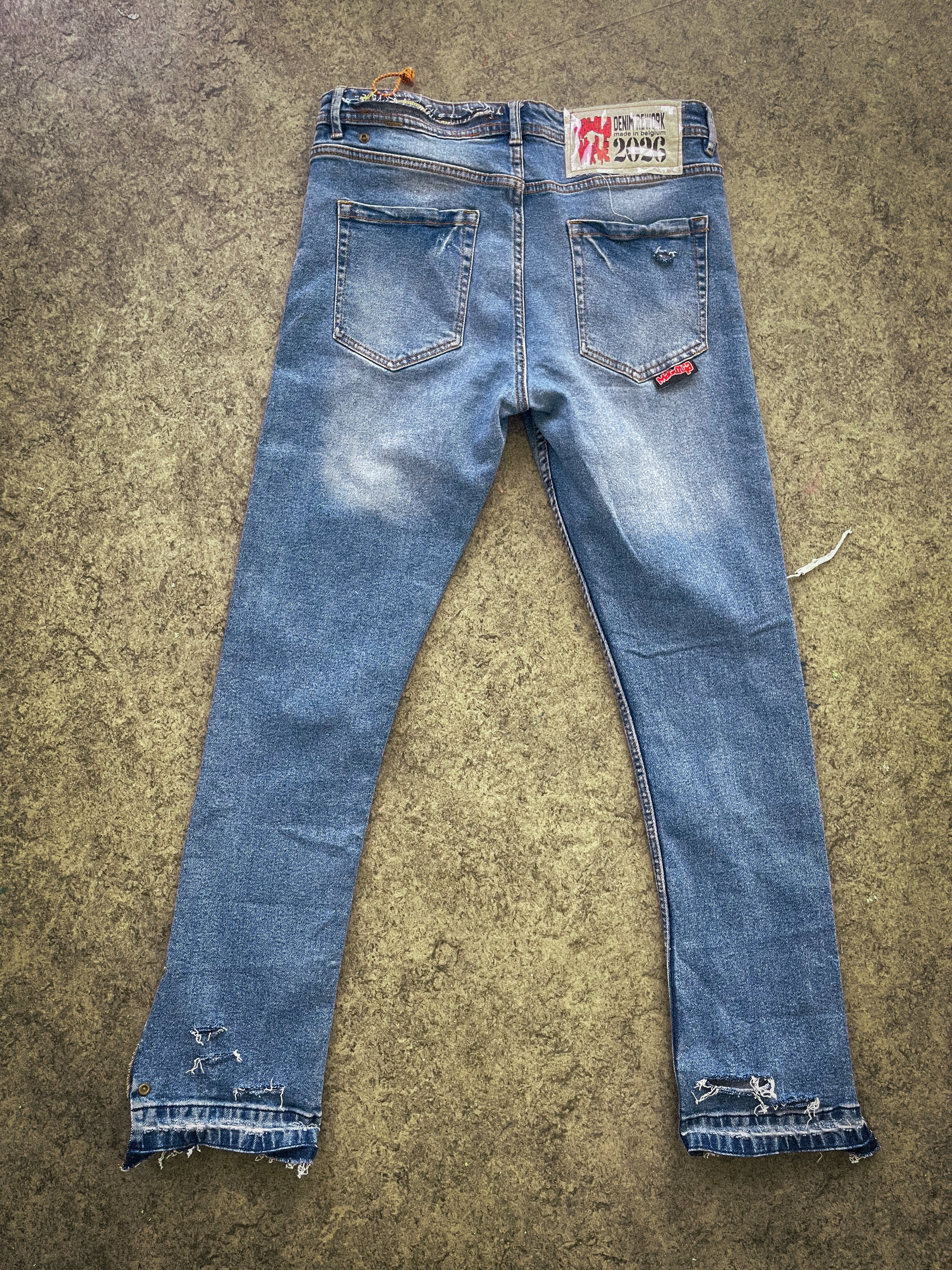 "denim rework" pants