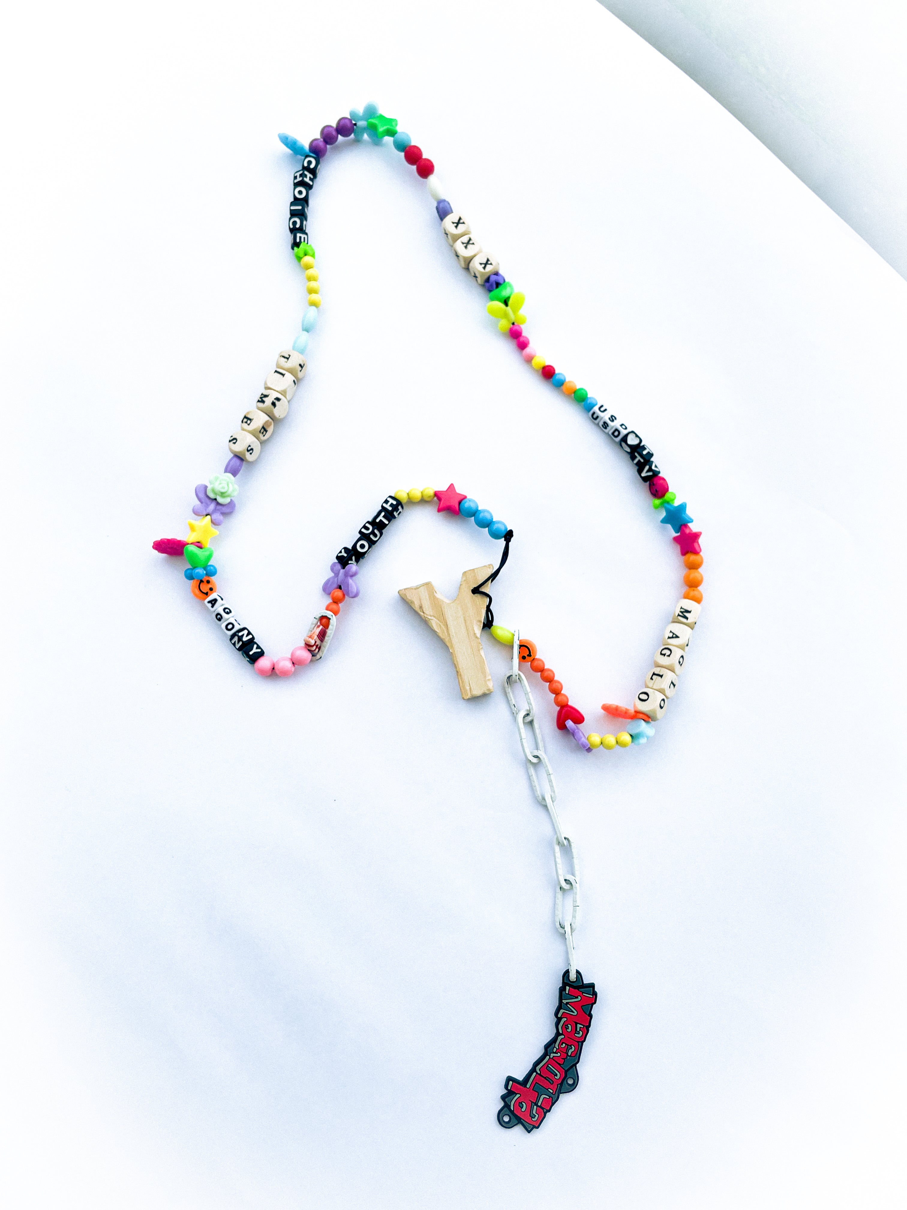 NECKLACE (1/1) - "youth, agony, times, choice, xxx,..."