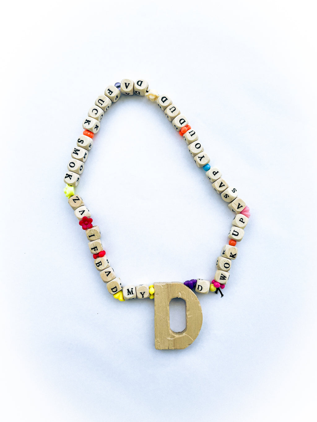 NECKLACE (1/1) - "d wok up asap you dud da fuck..."