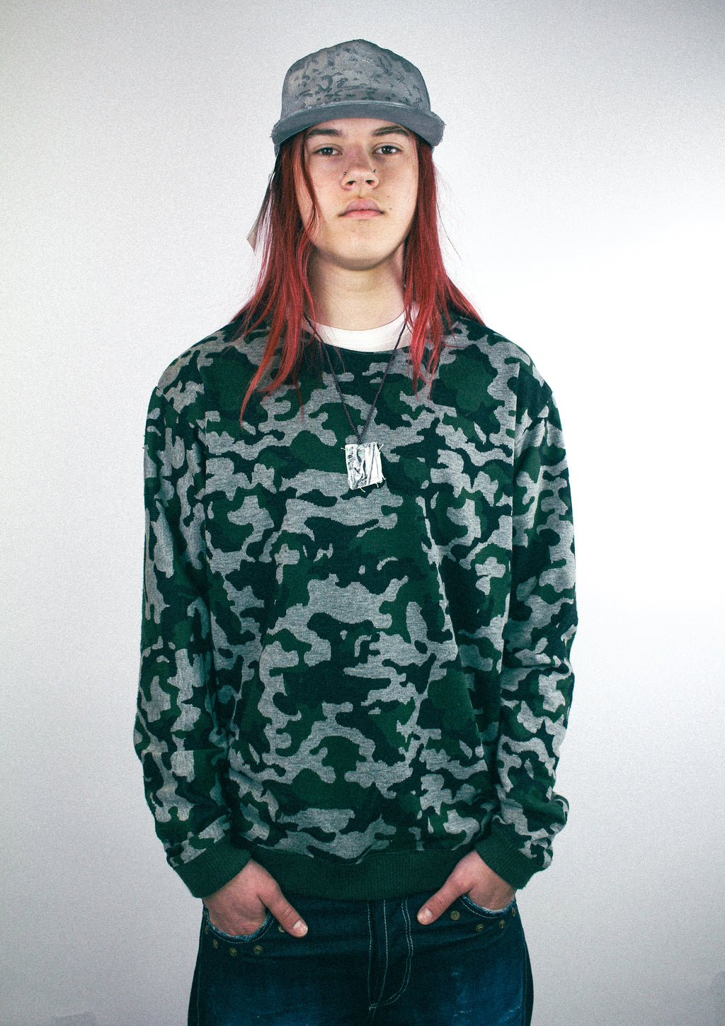 Camo crewneck